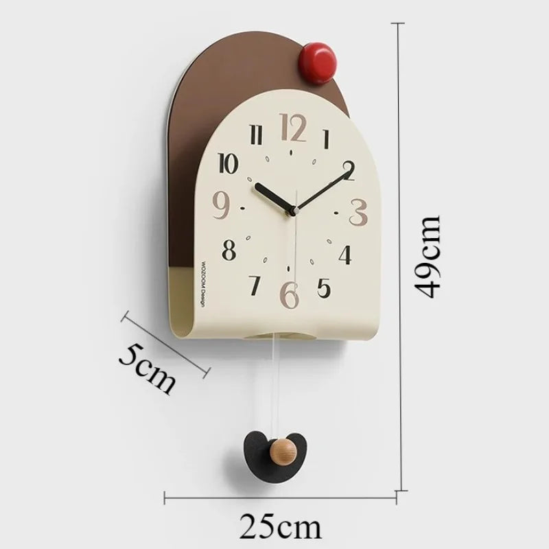 Modern Wall Clock Aesthetic Wall Watch Minimalist Elegant Decorative Living Room Clocks Interior Silent Luxury Pendulum Watches